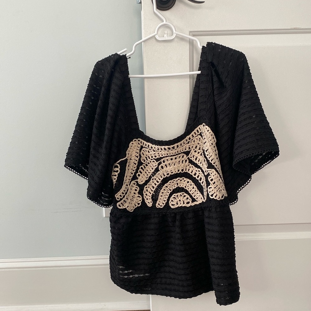 Anthropologie Black shirt NWT